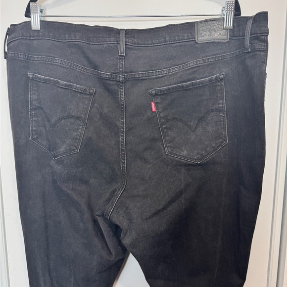 Levi's 711 Skinny Distressed Jeans Black - Picture 7 of 11